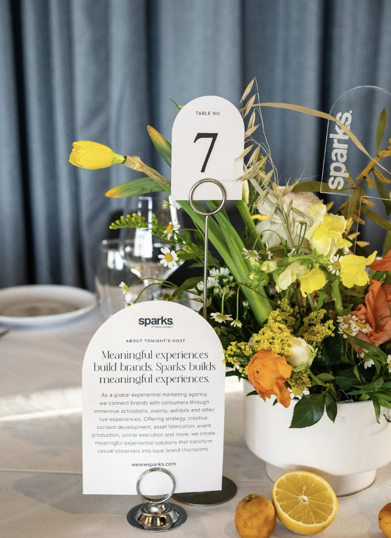 CMO Dinner table detail